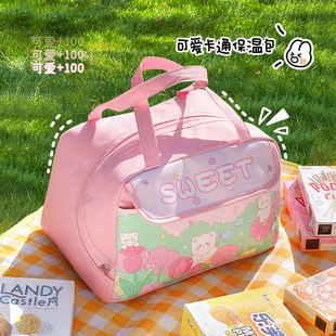 2024 school season portable insulation bag office workers students portable meal bag picnic lunch box storage bag wholesale
