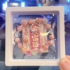 Orange pink pattern moon cat eye bracelet (box)