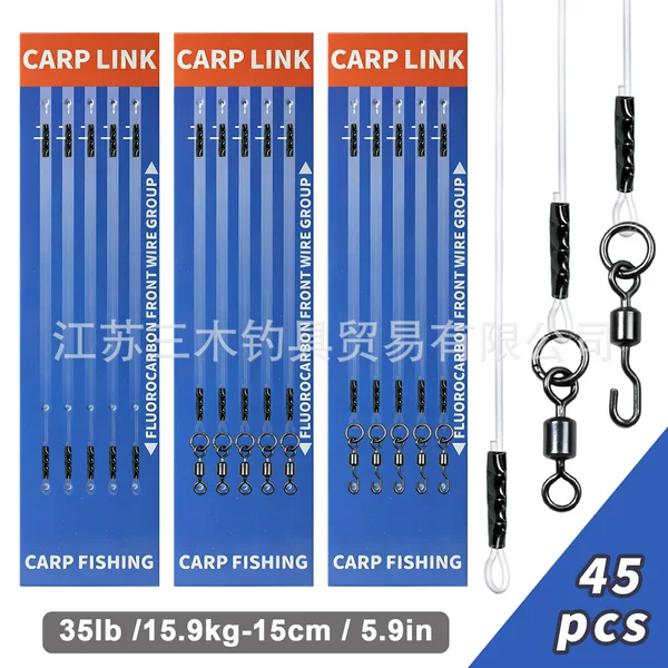 45-piece set, 35lb/15.9kg, 15cm/5.9in, carbon connecting cables, Type A, Type B, Type C