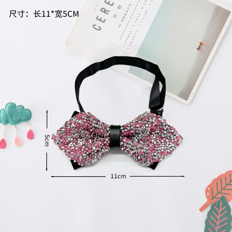 Pajarita para niños Corbata para niños coreanos Pajarita para bebés de color rojo vino de moda