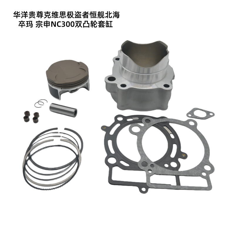 Ready-Stock Motorcycle Parts Suitable for Huayang Guizun Hengjian Beihai Zuoma Zongshen Nc300 Dual Cam Cylinder Kit