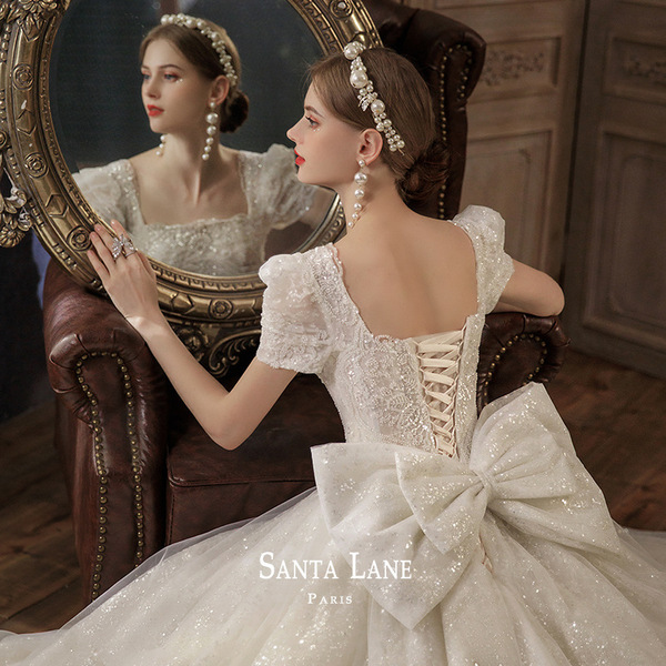 Wedding dress 2025 new temperament bride small retro temperament…