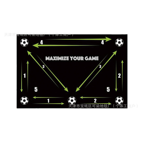 Football training mat anti-slip and noise reduction home use children's football mat rug training mat mini football home training mat