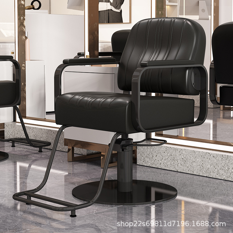 블랙 가죽 블랙 스테인레스 스틸 섀시