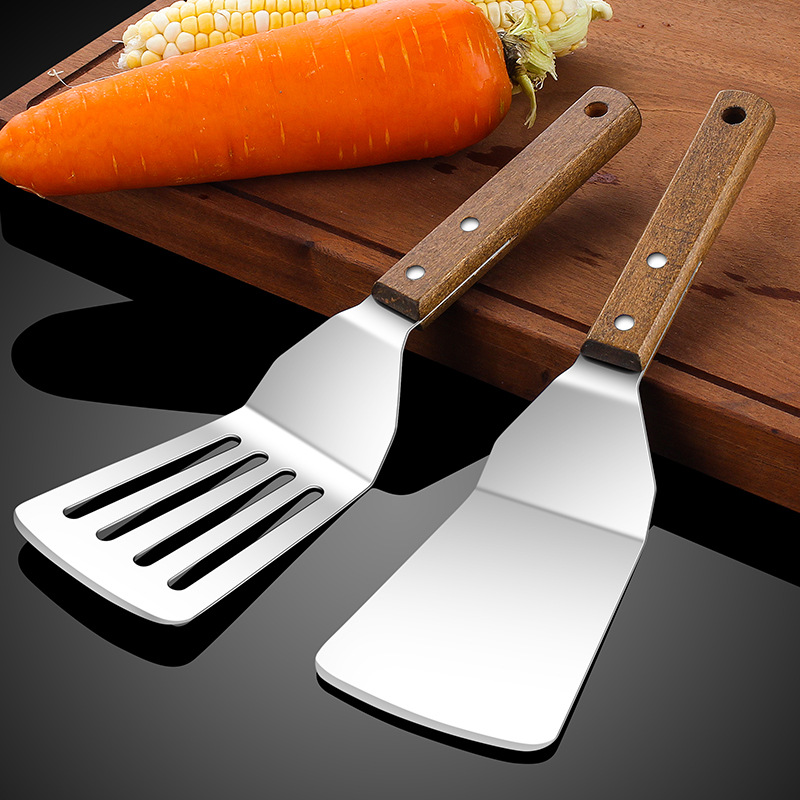 Pala de cocina teppanyaki de acero inoxidable, pala de bistec, panqueques, panqueques, panqueques, panqueques, panqueques, panqueques, panqueques, panqueques, panqueques