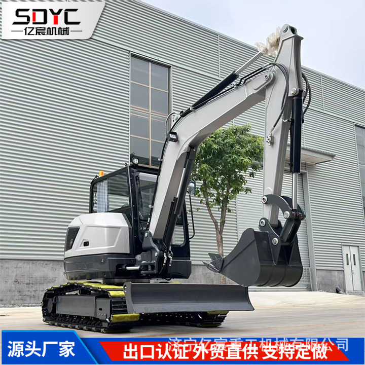 履带挖掘机农用林场挖土挖沟工程挖机6吨8吨液压全地形挖掘机