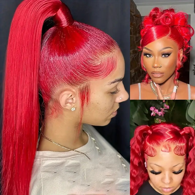 Ventas transfronterizas calientes frente al encaje pelucas de cabello largo recto de fibra química cubierta de cabello natural pelucas flojas fábrica al por mayor en stock