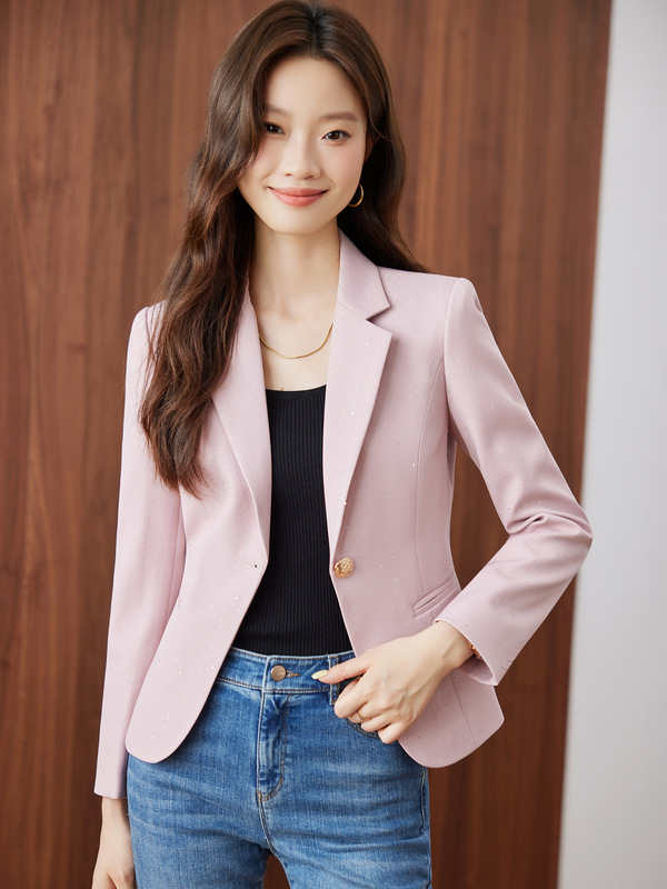 高级感西装外套女小个子2025新款秋季职业气质收腰女士小西服上衣|undefined