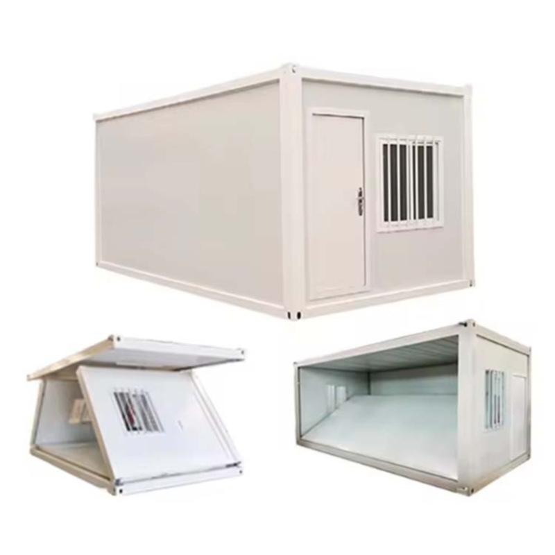 Fabricantes de exportación envían construcción de acero vivienda móvil casa plegable al aire libre fácil de construir casa de acero de color ensamblado