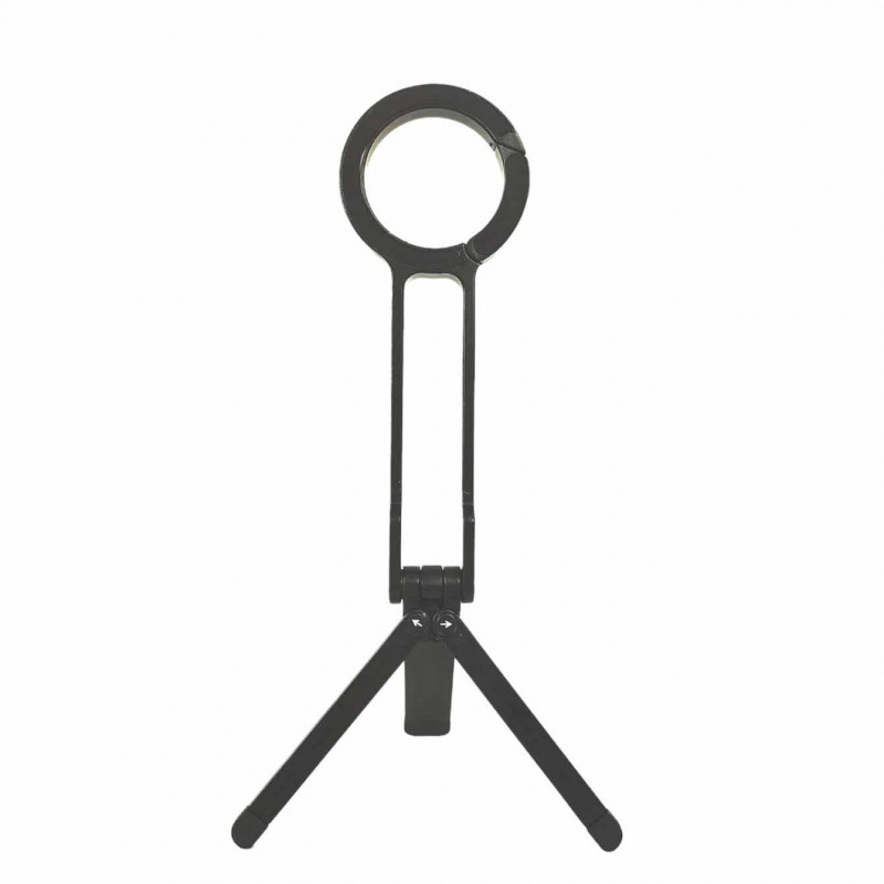 跨境新款手机磁吸支架登山扣多功能拍摄支架便携直播三脚手机支架|undefined