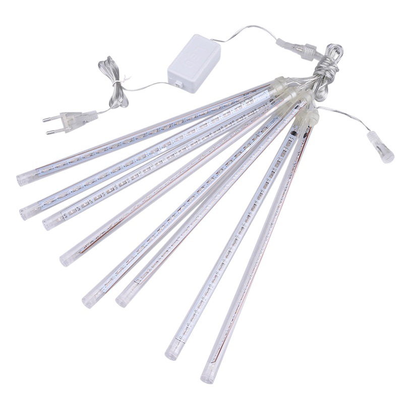 Cadena de luz de meteoros transfronteriza LED al aire libre impermeable Cadena de luz de Navidad con árbol colgante centro comercial lluvia de meteoros luz decorativa al por mayor