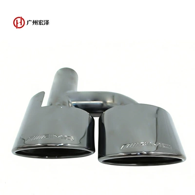 S-Class Old Model Amg Exhaust Tips – Car muffler - titanium-black-left-or-right-side-selectable