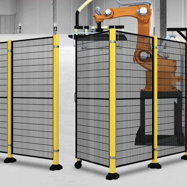 车间仓库316工厂无缝人围栏移动储物6机器人收藏铁架子隔离网