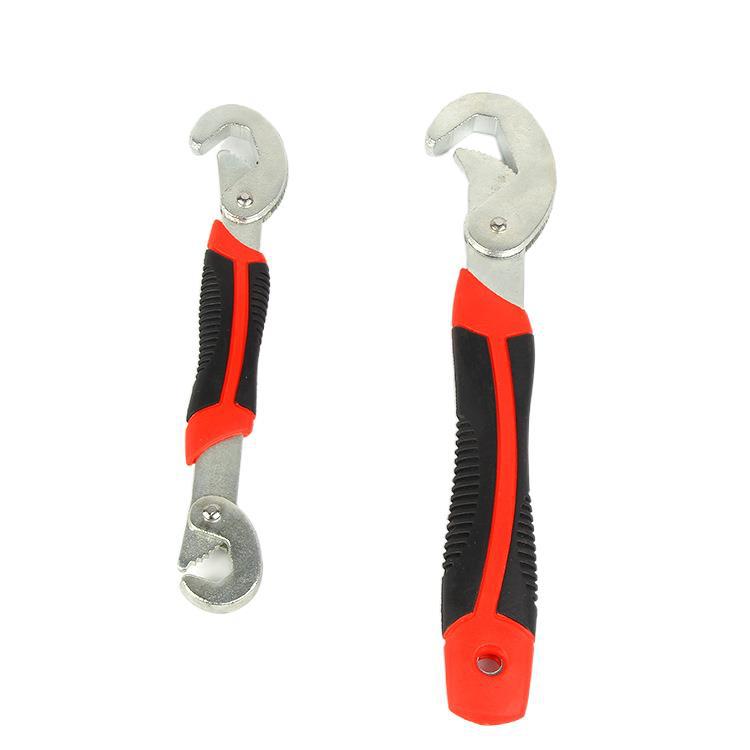 Suministro directo de fábrica marca Lili 8 pulgadas y 10 pulgadas mango ajustable llave métrica grande tubo abierto activo doble llave