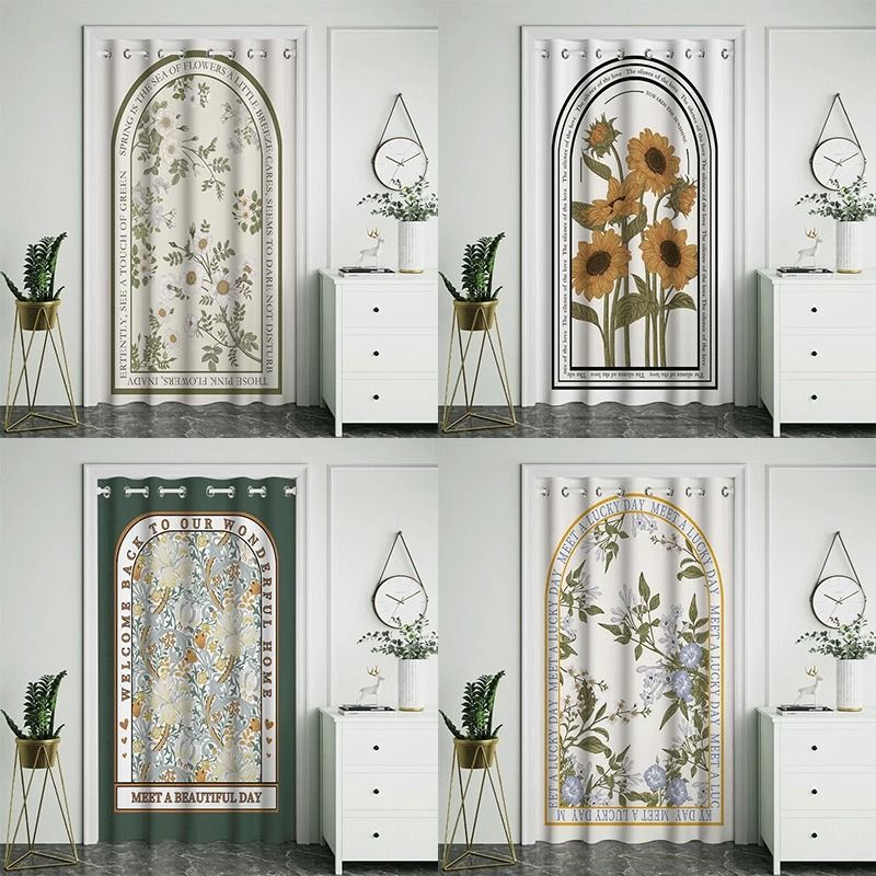 Air Conditioning Door Curtain, Bedroom Insulation and Cold Insulation Curtain, Household Punch-Free Kitchen and Toilet Windproof and Cold-Proof Partition Curtain