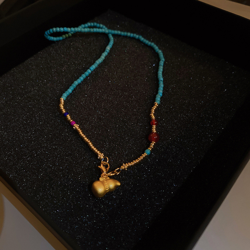 13 # Collar-Oro-Azul (oro real chapado)