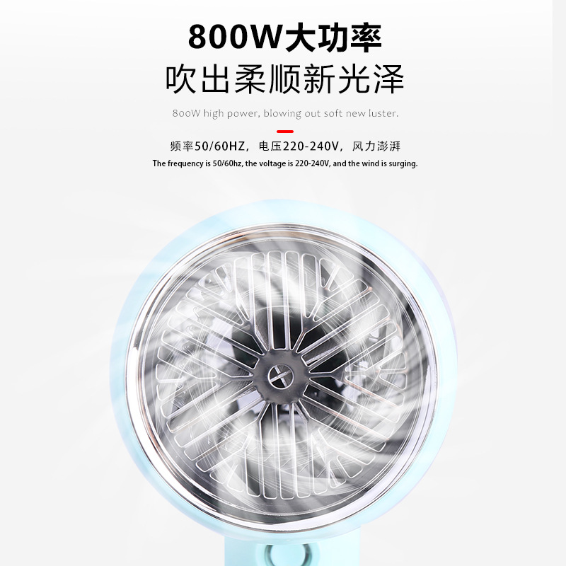 Kemei nuevo secador de cabello de alta velocidad de iones negativos domésticos portátil ABS de alta potencia, exclusivo transfronterizo