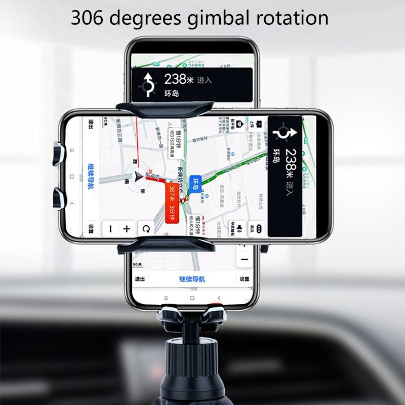 Cross-border Amazon car water cup holder mobile phone holder car folding bending rotating universal car navigation bracket