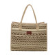New Canvas Bag Printed with Western Style Large Capacity Casual Plaid Tote Bag Fashionable Shoulder Underarm Women's Bag Wholesale
