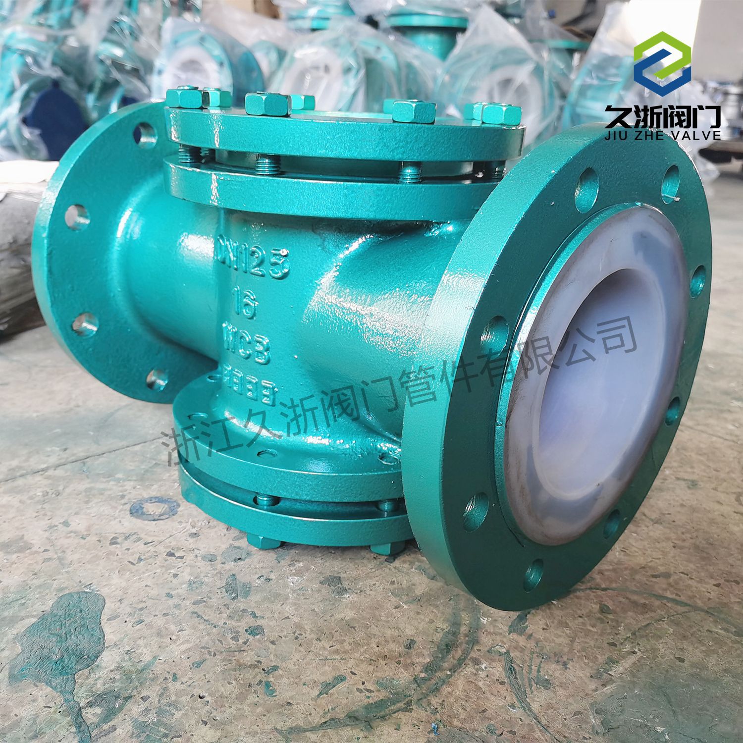 HGS07F46-10C 衬氟管道四通窥视镜 耐腐蚀耐酸碱管道防腐十字视镜