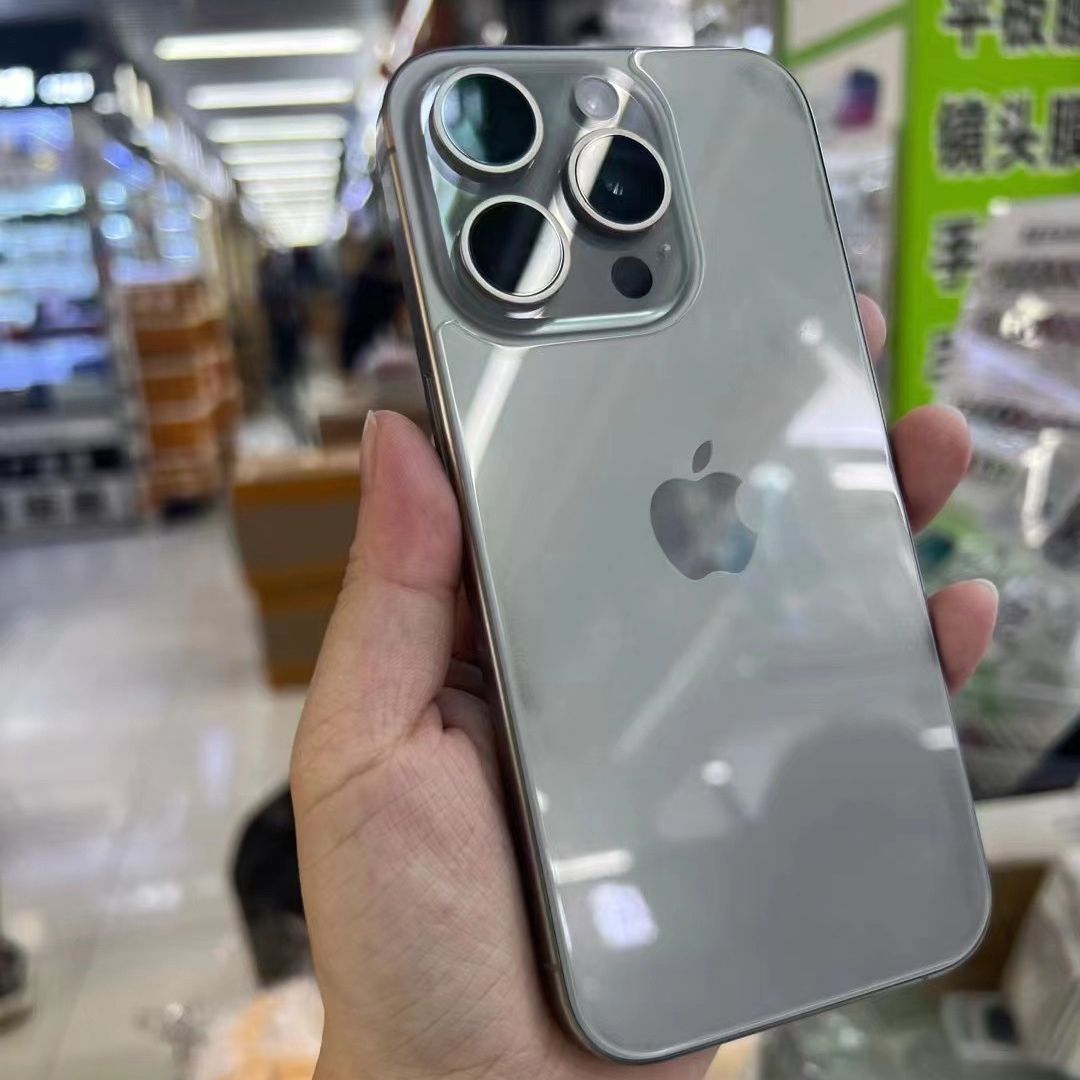 Adecuado para iPhone15Pro medio paquete película trasera película templada película protectora gran arco borde película trasera Apple 15 película de la contraportada