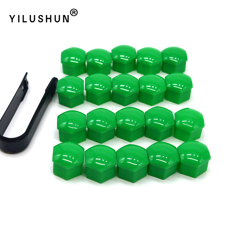 17mm 19mm 21mm universal del neumático de coche tapón rosca cubo decorativo plástico tuerca cubierta protectora