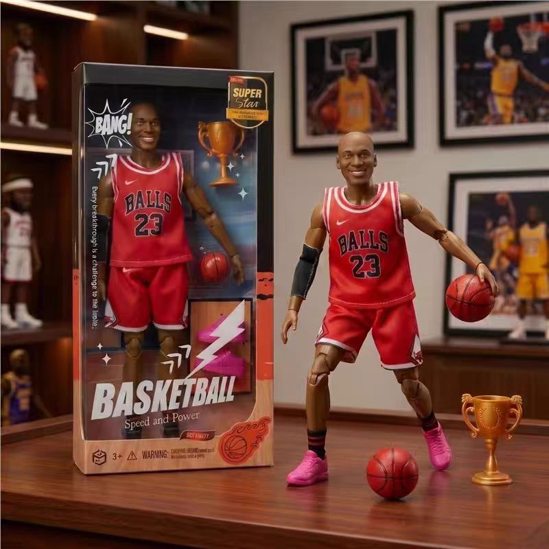 30cm movable basketball star figure NBA superstar LeBron James, Stephen Curry, Michael Jordan 1/6 scale action figure doll decoration 30cm movable basketball star figure NBA superstar LeBron James, Stephen Curry, Michael Jordan 1/6 scale action figure doll decoration