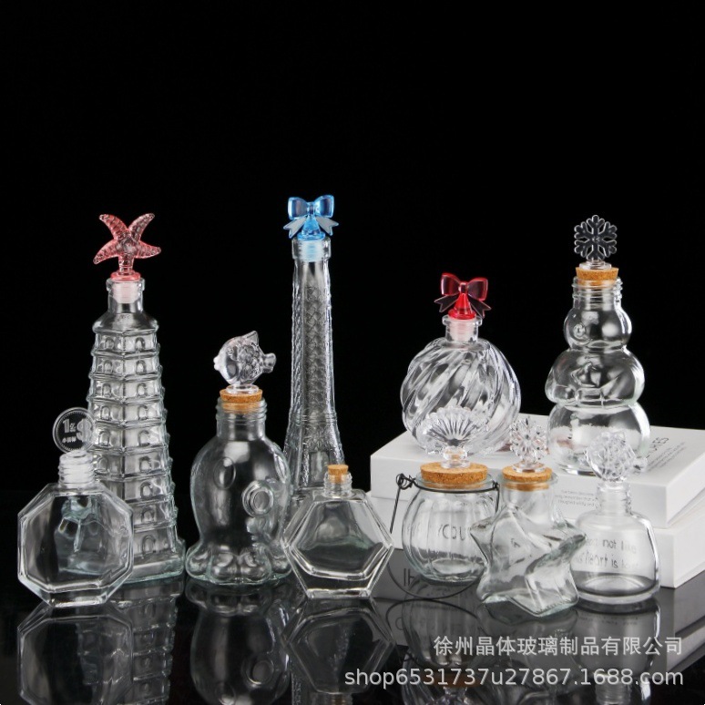 Botella de deseos DIY botella de vidrio botella de estrella regalo creativo botella de arco iris botella de mar