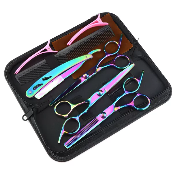 3 colored slant tail sets