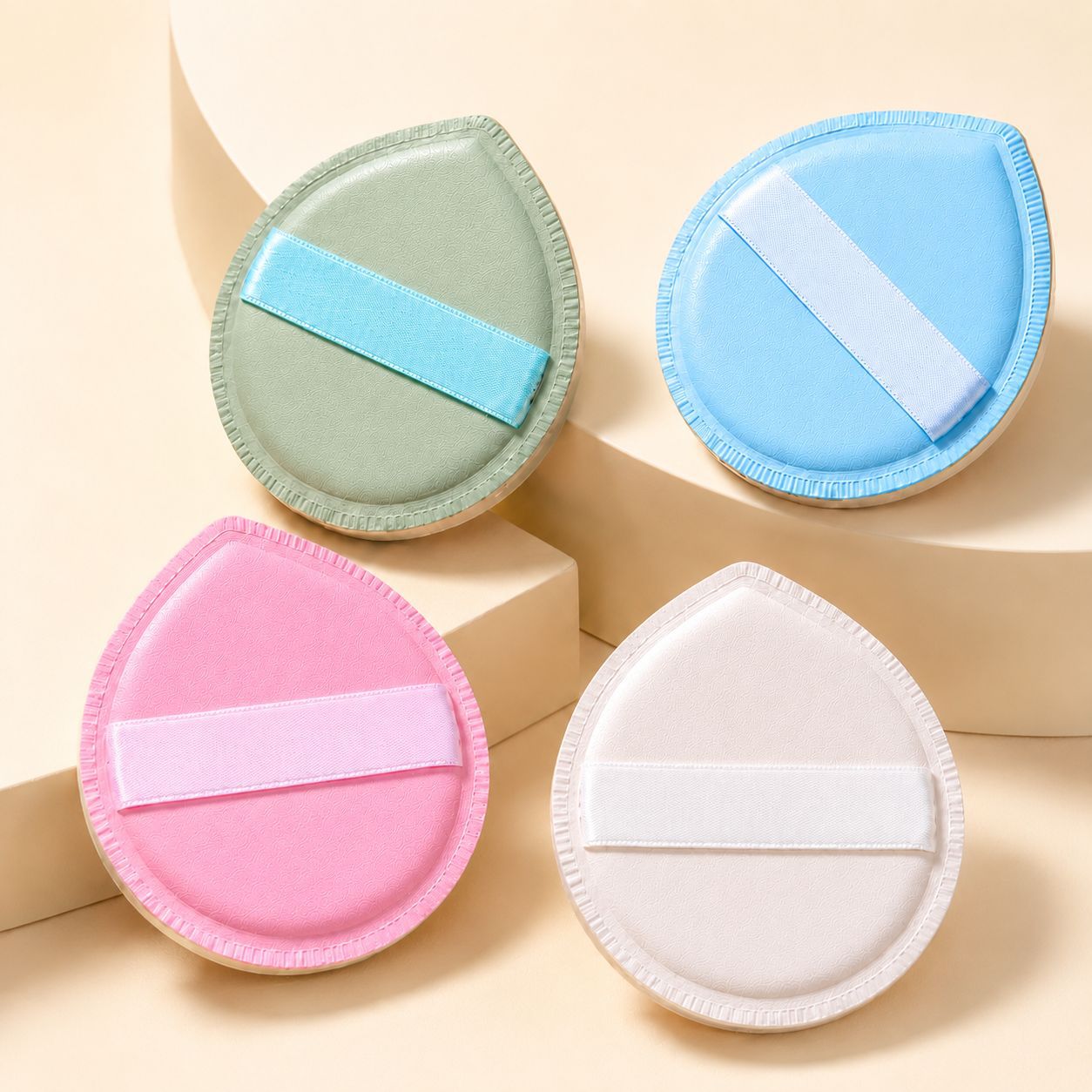 Herramienta de maquillaje de doble uso para almohadilla de aire de marshmallow de cuero super suave y alta elasticidad sin polvo, sin polvo seco y húmedo