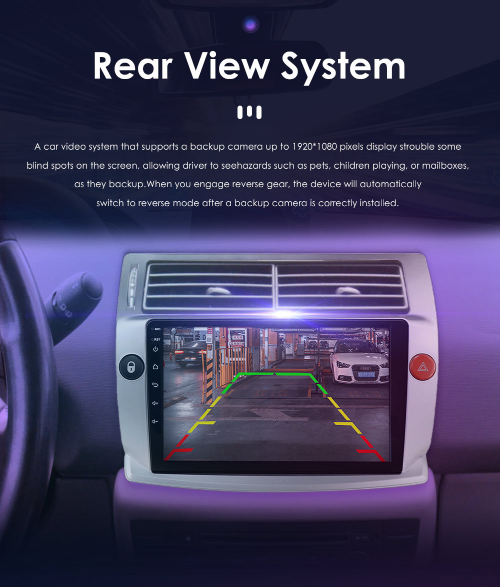 Suitable for 04-09 Citroen C4 Android Large-Screen Car Stereo with Reversing Camera and Gps Navigation All-In-One Device