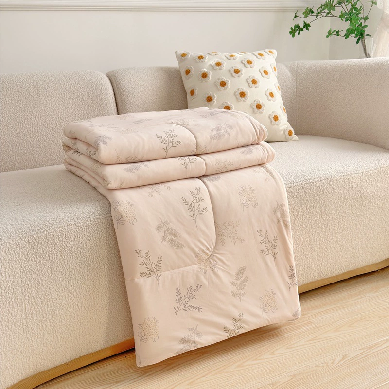 2025 новый тип A печатный прохладный шелковый стираемый летний плед (четырехсторонний хлопок) плед для кондиционированного воздуха