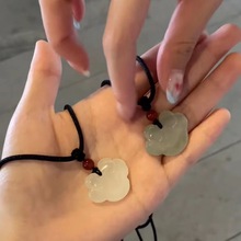 闺蜜项链平安扣项链女ins学生小众设计手工编织绳情侣吊坠可水洗