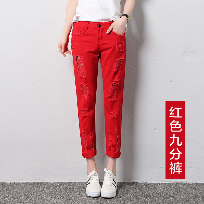 SKU-19-7521大红色【九分】-26 码【建议80-9