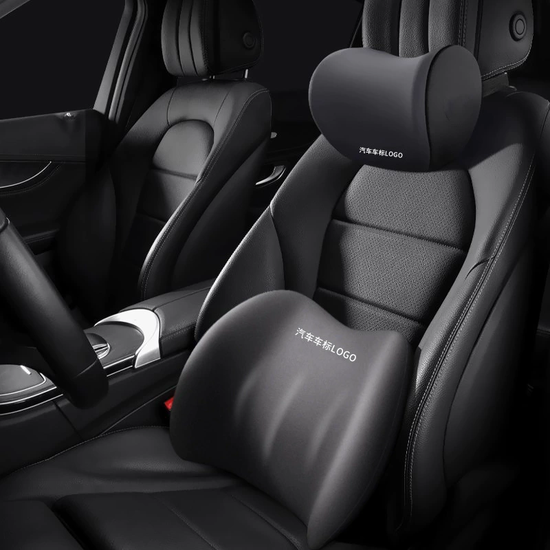 Автомобильный подголовник, подушка для шеи, автомобильная подушка, поясничная поддержка автомобильного сиденья, автомобильная подушка для шеи из пены с эффектом памяти, доставка логотипа автомобиля