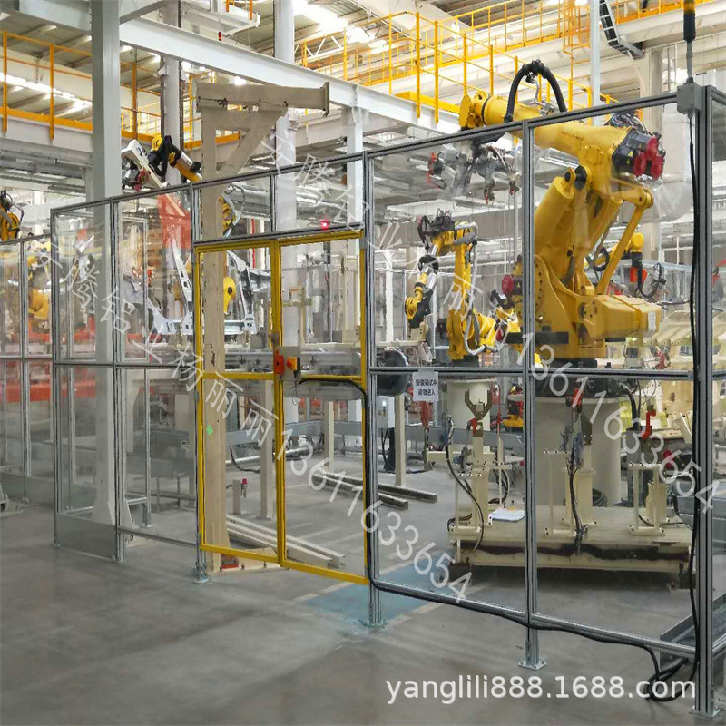 甘肃工业铝型材设备防护罩  安全围栏 设备防护罩