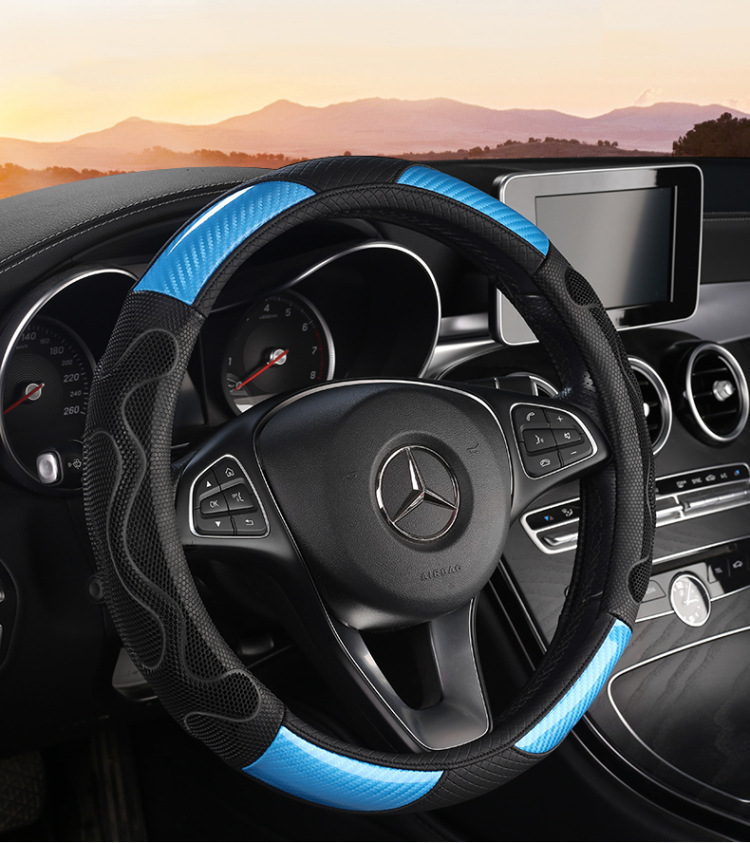 Honeycomb Car Steering Wheel Cover Anti-Slip Cross-Border Export Handle Cover Patented Design Silicone Material Silicone Anti-Slip Car Accessory