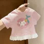 波点夏季女孩女童t恤