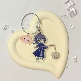 亚克力钥匙扣定制照片diy广告挂件创意动漫明星卡通立牌摆件定做