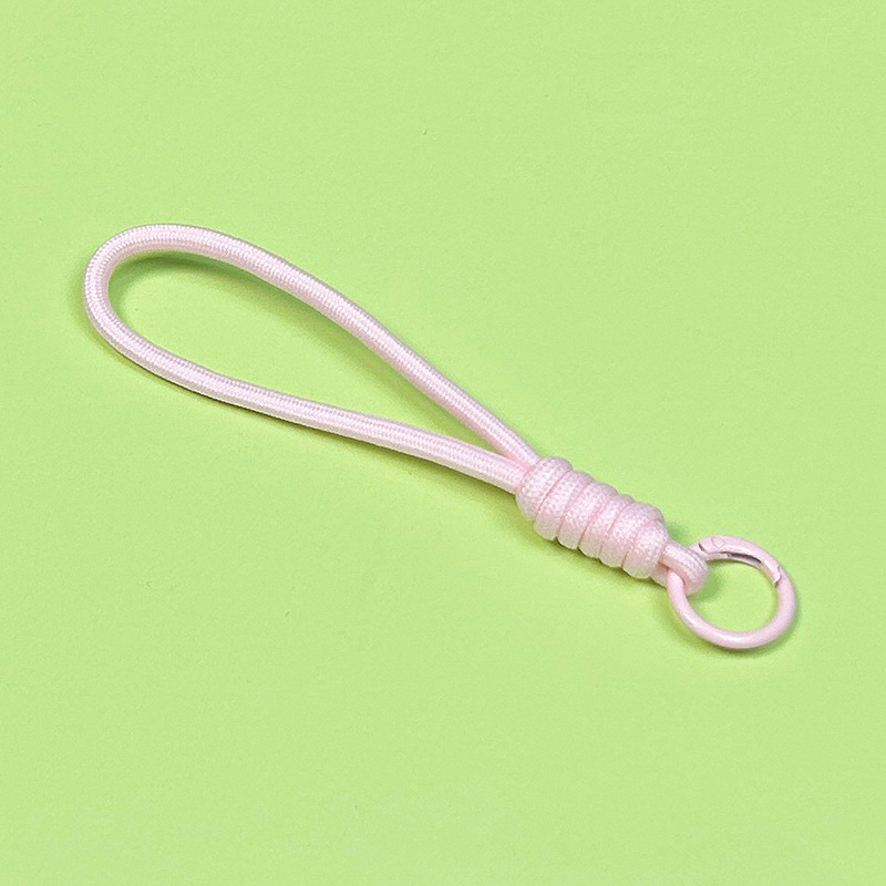 クリエイティブ携帯電話ストラップ diy キーホルダーアクセサリーカラフルなショートロープ人形携帯電話チェーンロープ紛失防止編組ロープ|undefined