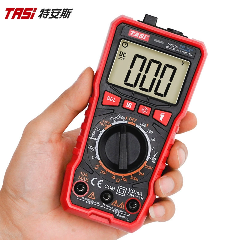 Цифровой мультиметр Tens полностью автоматический карманный многофункциональный цифровой измеренный измеренный маленький домашний стол