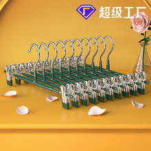不锈钢家用衣柜无痕强力裤架裤夹伸缩挂裤子衣架带夹子裙夹