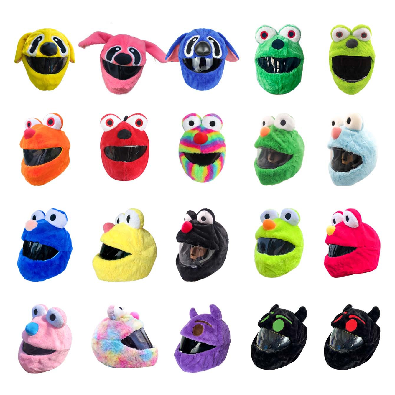 Cubierta de casco de motocicleta Cubierta de casco de felpa puntual Cubierta de casco completo Cubierta de casco de motocicleta Tacón de viento Moda de moda