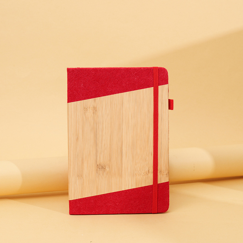 Imitación de bambú y madera cuaderno puede DZa5 libro de alto valor de color color de cuero duro cuaderno de mano papelería transfronteriza al por mayor