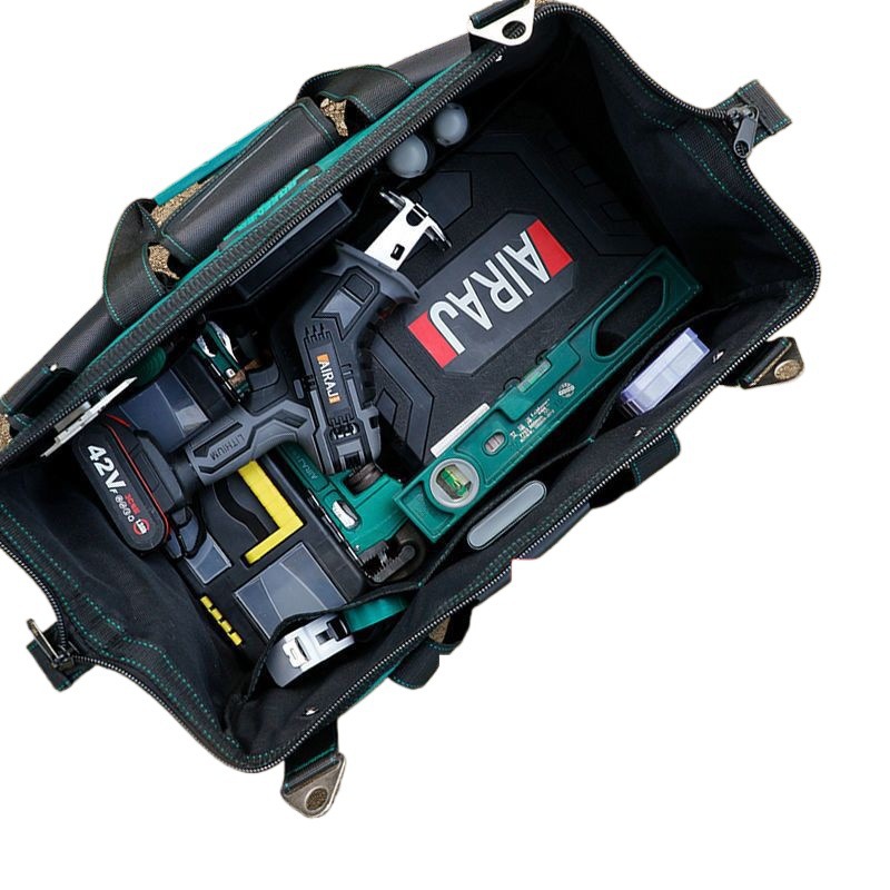 Kit de herramientas eléctricas, lienzo grueso resistente y duradero, bolsas de herramientas de carpintería portátiles multifuncionales para el mantenimiento al por mayor