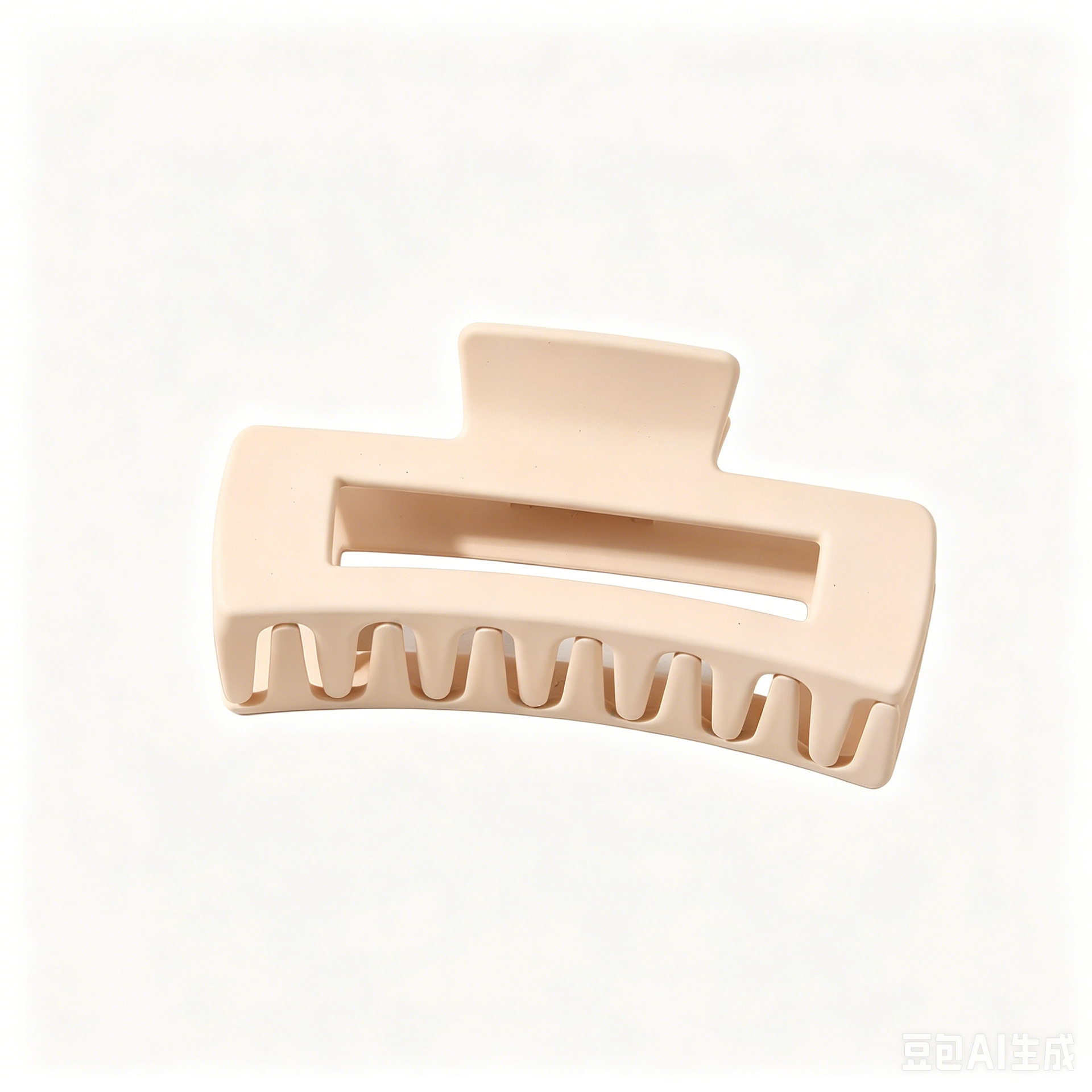 Cross-border large grip matte hair clip women bun clip square hair barrette back of head hair accessory shark clip wholesale