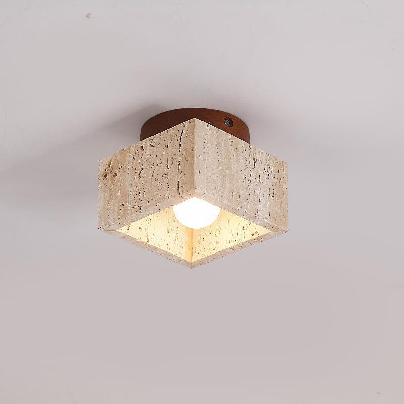 lámpara de techo diseñador de lámpara de techo iluminación de viento dormitorio decoración de viento sala de estar escalera pasillo diseño de crema personalidad marca silenciosa