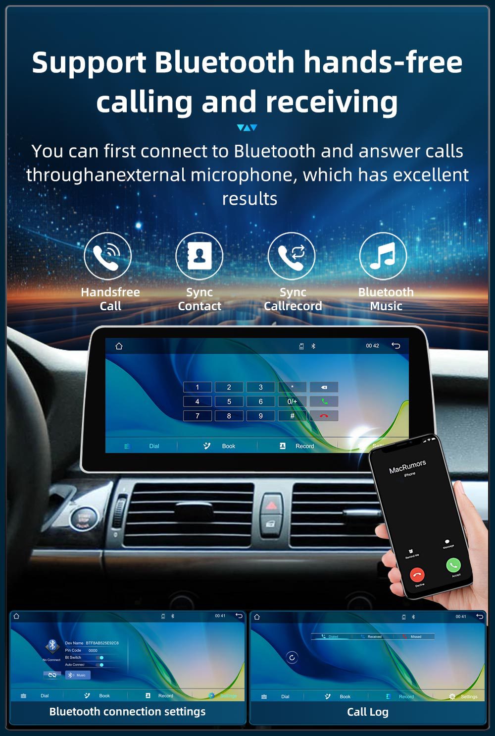 Car-Mounted Central Control Large-Screen Navigation System Suitable for Bmw X5 E70 X6 E71 Wireless Carplay Player