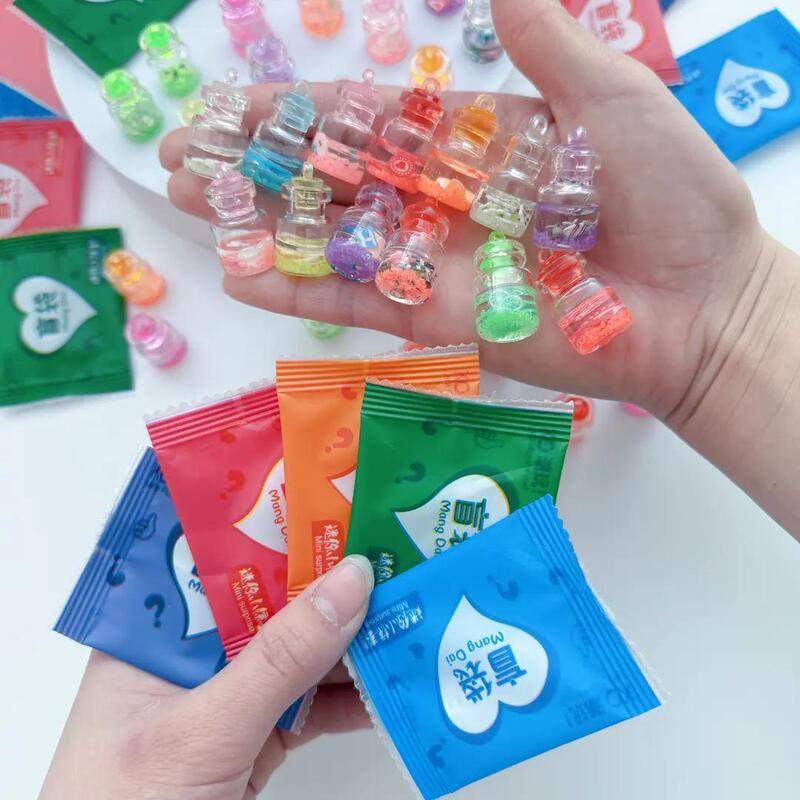 Mini Luminous Wishing Bottle Glass Aladdin Bottle Kidsren's Luminous Drift Bottle Jewelry Accessible Luxury Colorful Natural Pearls