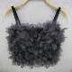 Fairy Gauze Three-dimensional Floral Solid Color Small Camisole Spring and Summer Small Fresh Super Fire Short Steel Ring Fishbone Top